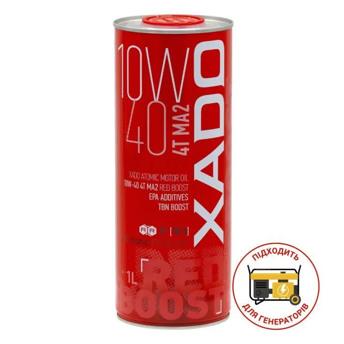 Моторное масло Xado Atomic Oil 10W-40 4T MA2 Red Boost 20л (XA 26532)