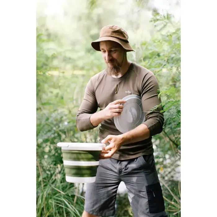 Відро складане Tribe Water Bucket Lid 5 л з кришкою olive (T-FJ-0049-olive) зображення 10