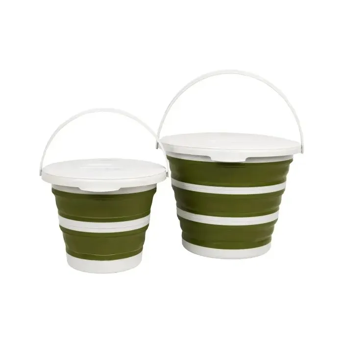 Відро складане Tribe Water Bucket Lid 5 л з кришкою olive (T-FJ-0049-olive) зображення 7