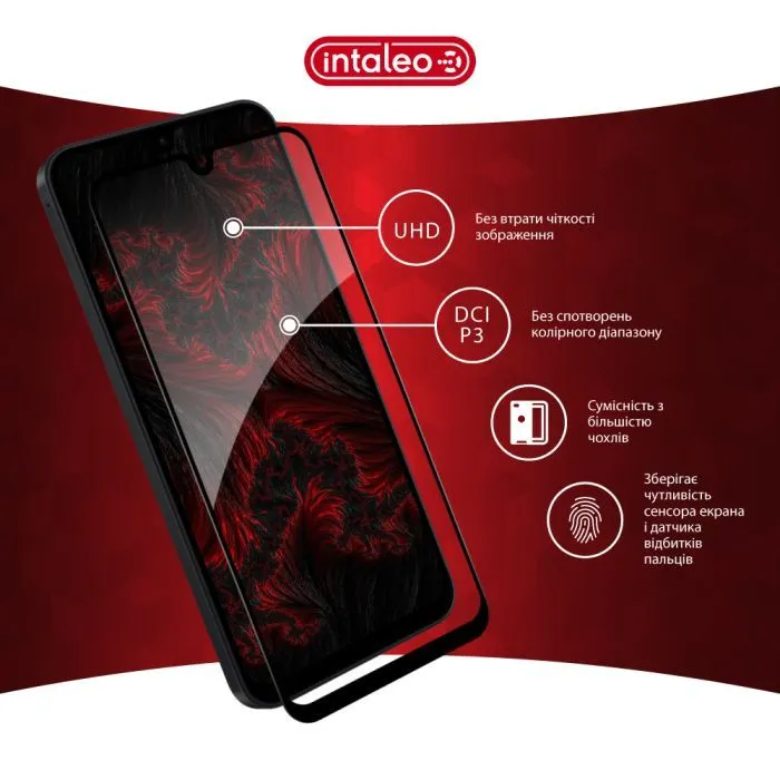 Скло захисне Intaleo Full Glue ESD Samsung Galaxy A18 Black (1283126641145) зображення 4