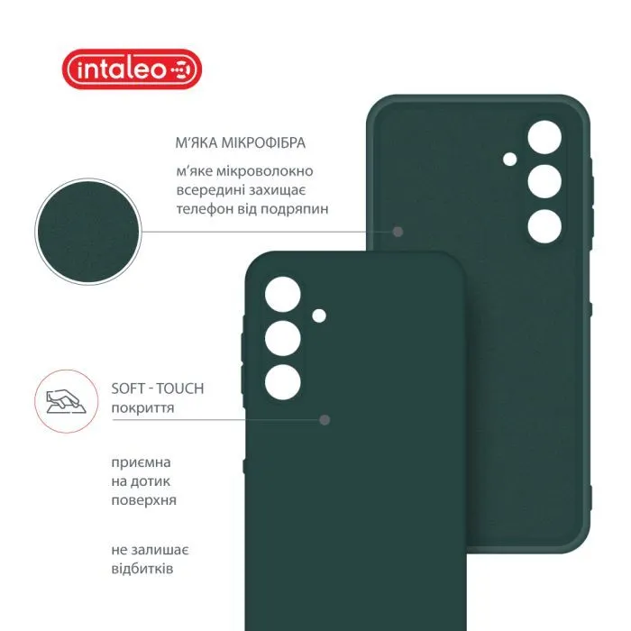 Чохол до мобільного телефона Intaleo Silicone Samsung Galaxy A25 Dark Green (1283126600135) зображення 5