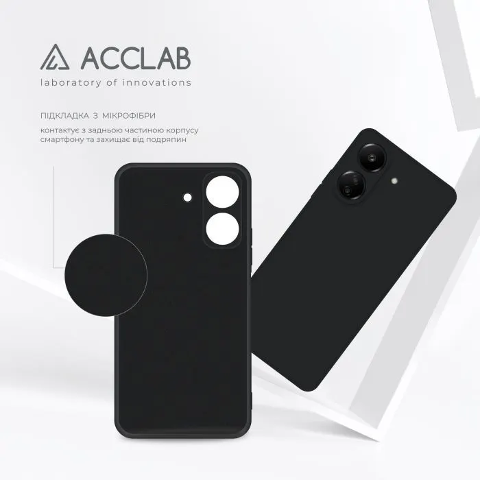 Чохол до мобільного телефона ACCLAB SoftShell Xiaomi Redmi 13C 4G Black (1283126590429) зображення 5
