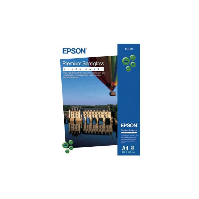Фотобумага Epson A4 Premium Semigloss Photo Paper (C13S041332)