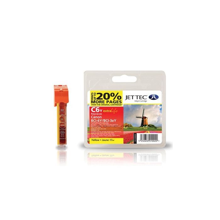 Картридж Jet Tec CANON BCI-3/BCI-6 Yellow (110C000604)