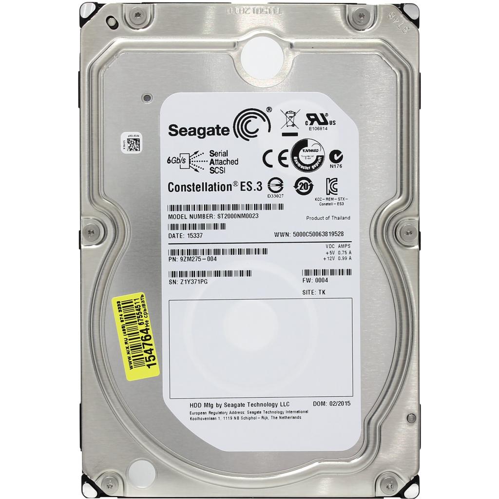 Жесткий диск для сервера 2TB Seagate (ST2000NM0023)