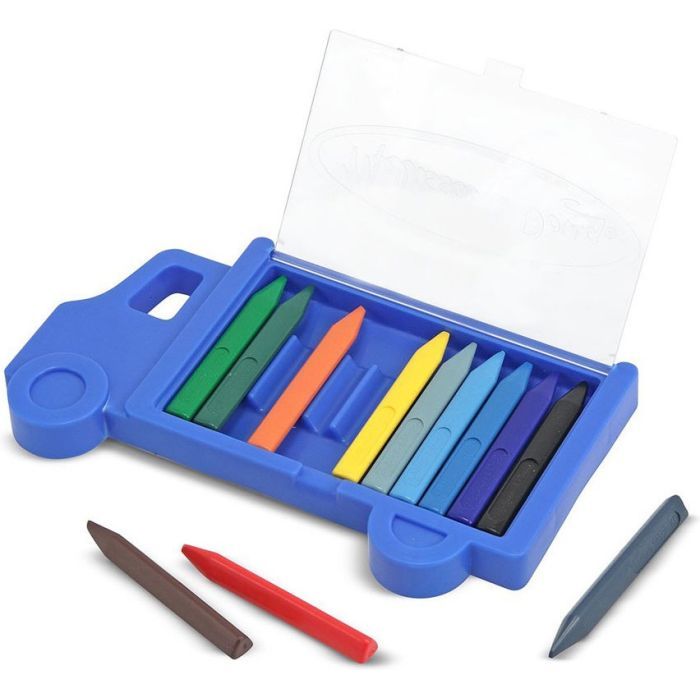 Карандаши цветные Melissa&Doug Мелки полимерные Машина 12 цветов (MD4159) изображение 2