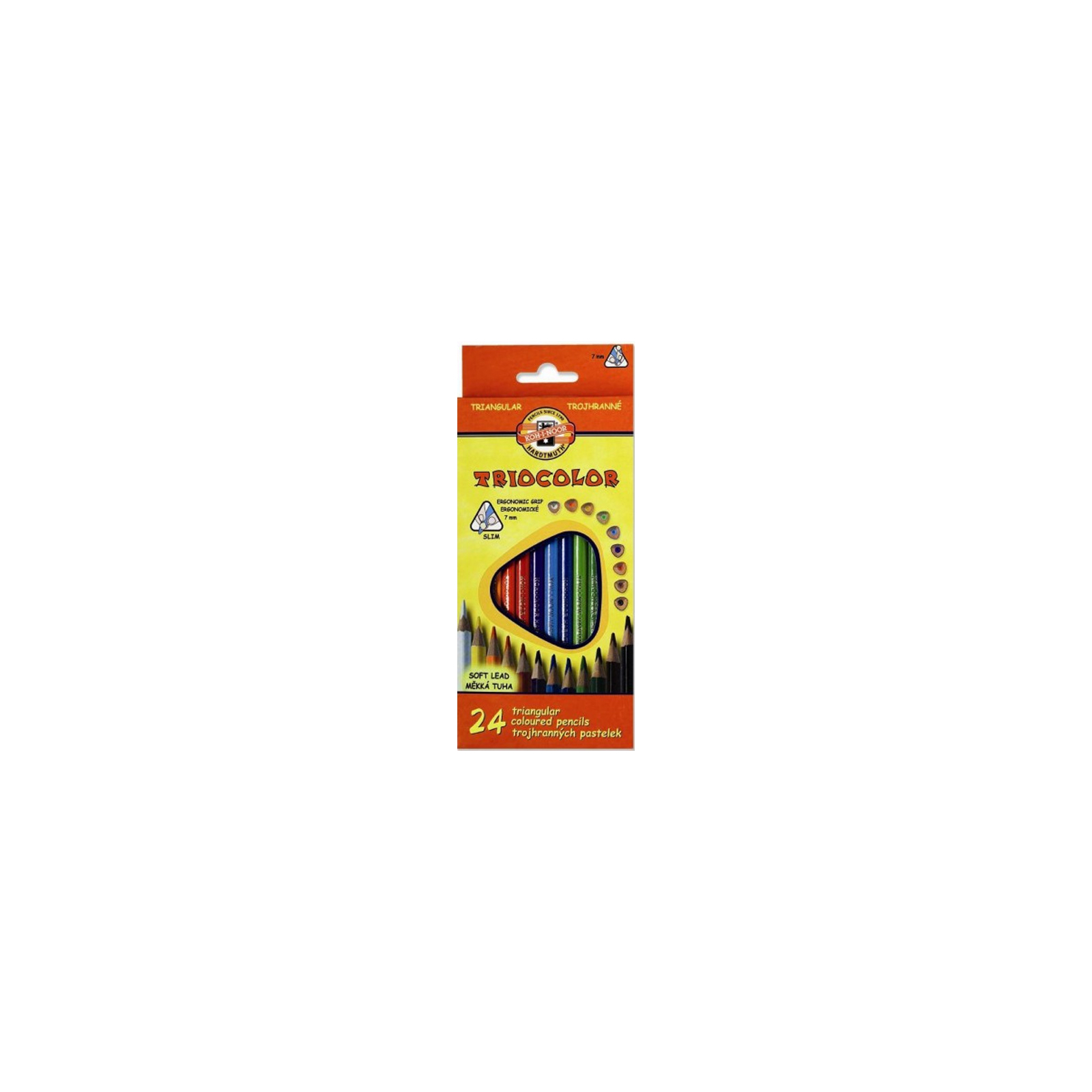 Карандаши цветные Koh-i-Noor 3134 Triocolor, 24шт, set of triangular coloured pencils (3134024004KS)