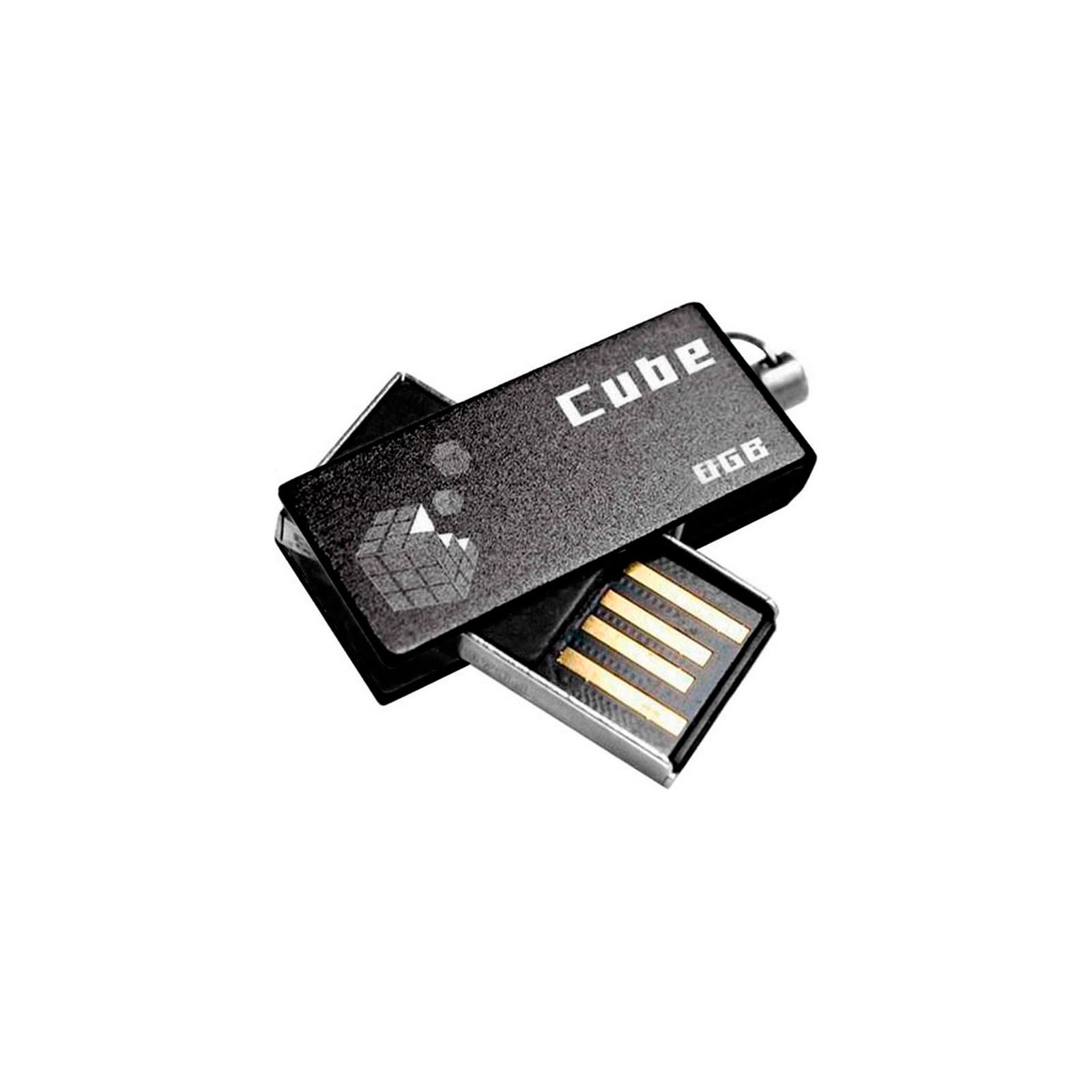 USB флеш накопичувач Goodram 8GB Cube Black USB 2.0 (PD8GH2GRCUKR9)
