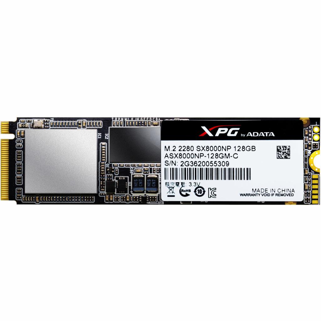 Накопичувач SSD M.2 2280 128GB ADATA (ASX8000NP-128GM-C)