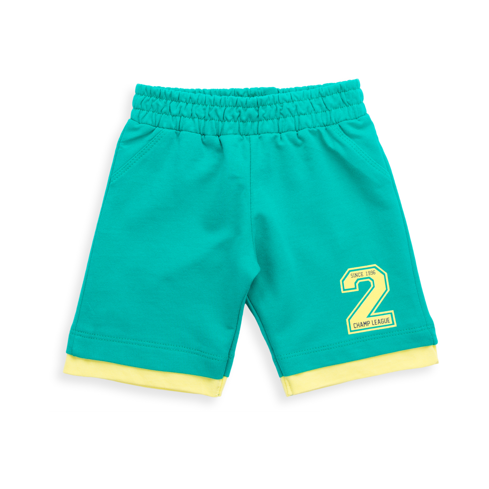 Набор детской одежды Breeze футболка с пуговичками с шортами (8922-74B-green) изображение 3
