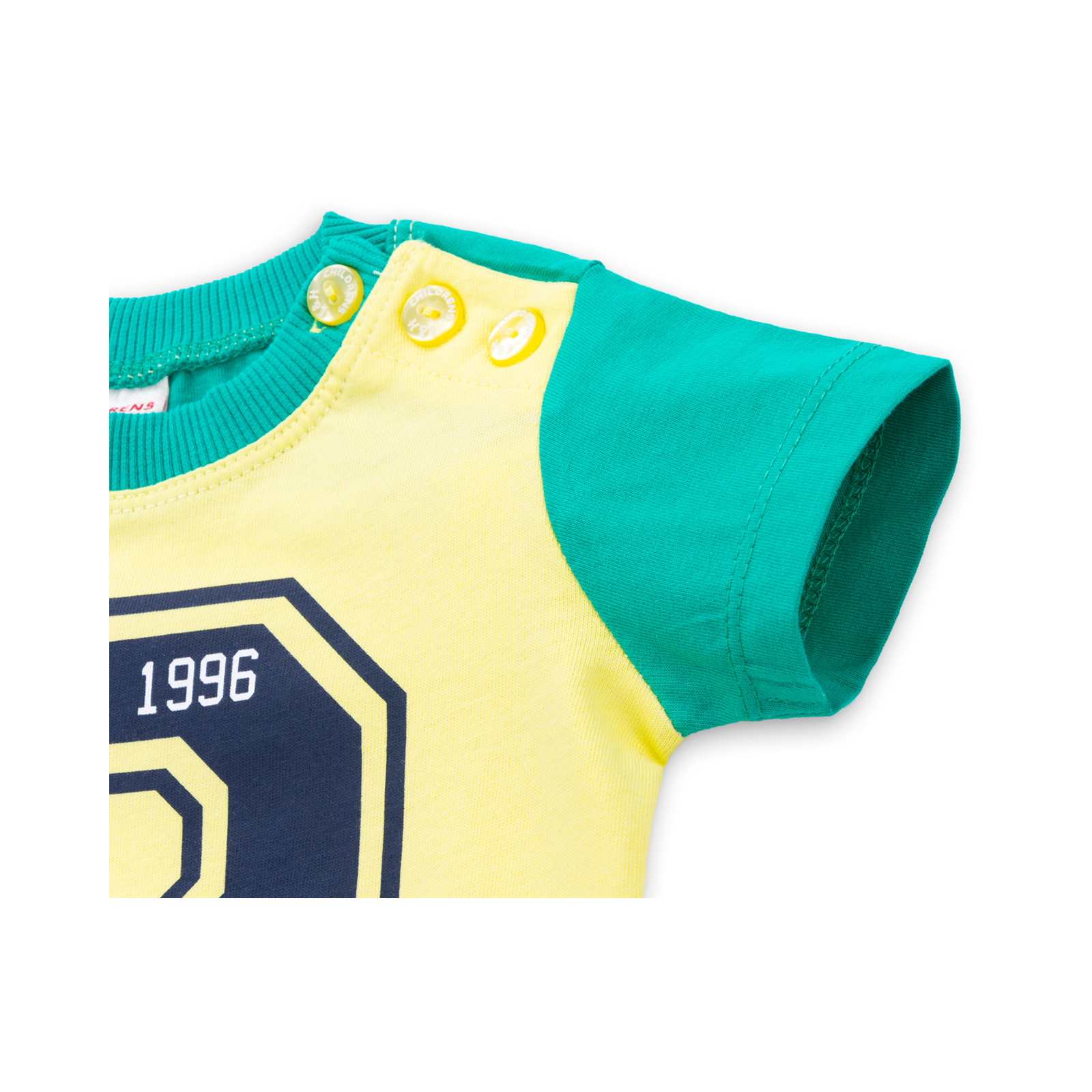 Набор детской одежды Breeze футболка с пуговичками с шортами (8922-74B-green) изображение 8
