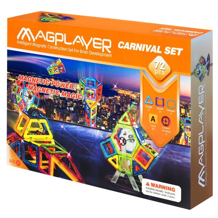 Конструктор Magplayer Набір 72 елементи (MPA-72) зображення 2