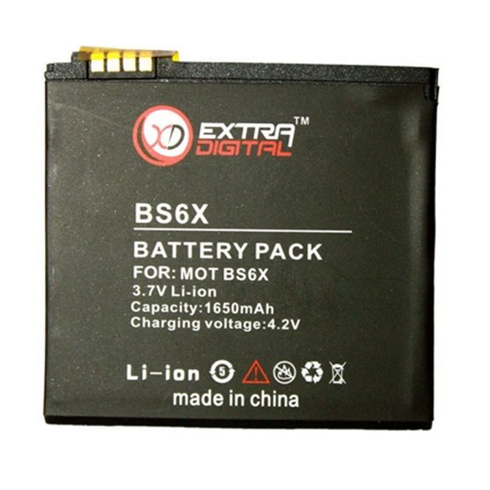 Аккумуляторная батарея Extradigital Motorola BS6X (1650 mAh) (DV00DV6134)