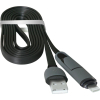 Дата кабель USB10-03BP USB - Micro USB/Lightning, black, 1m Defender (87488) зображення 4