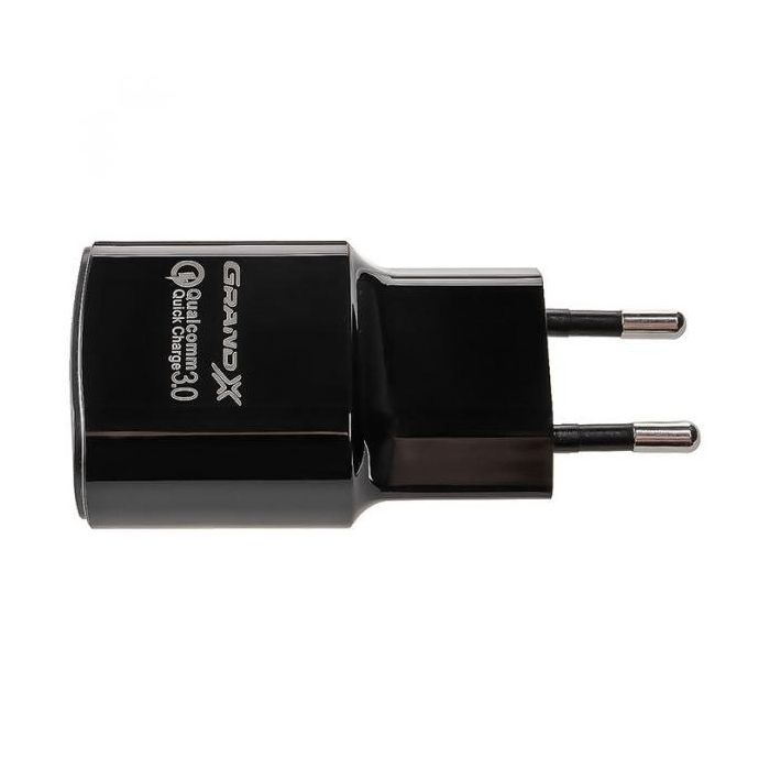 Зарядний пристрій Grand-X CH-550BM (Quick Charg QC3.0 Grand-X 3.6V-12V, 3A-1.5A + DC c (CH-550BM)