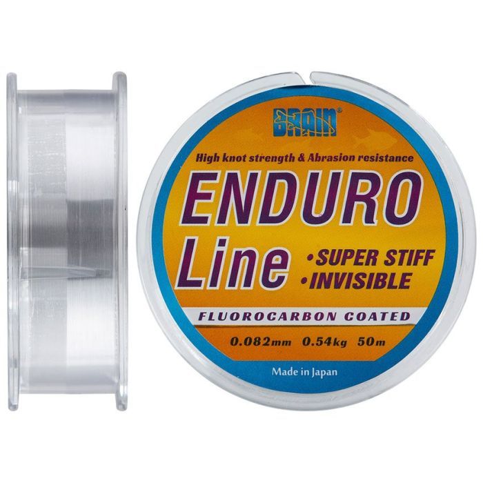 Леска Brain Enduro 50 m 0,082 mm #0.25, 0.54 kg, 1.2 lb, ц.: smoke (1858.70.06)