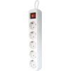 Сетевой удлинитель Defender S518 1.8 m 5 роз switch white (99241) изображение 2