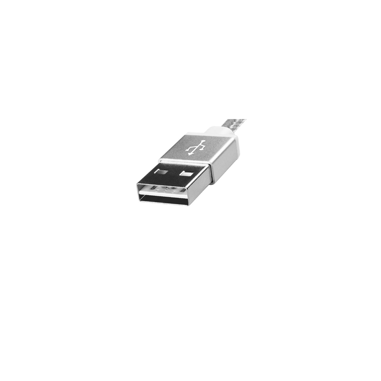 Дата кабель USB 2.0 AM to Micro 5P 1.0m Silver ADATA (AMUCAL-100CMK-CSV) изображение 3
