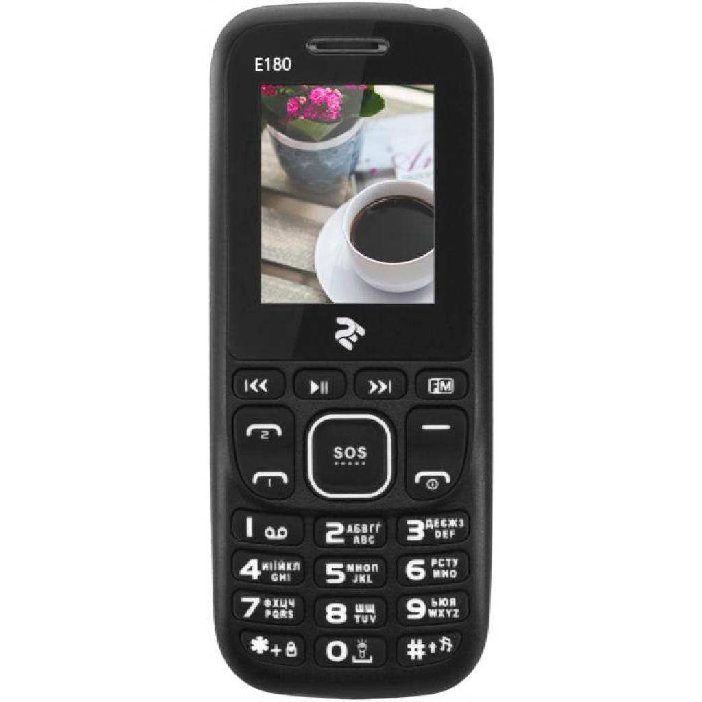 Мобильный телефон 2E E180 Dual Sim Black-Blue (708744071163)