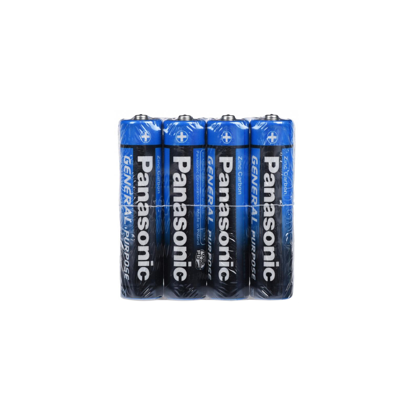 Батарейка Panasonic GENERAL PURPOSE R3 TRAY 4 ZINK-CARBON (R03BER/4PR)