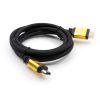 Кабель мультимедийный HDMI to HDMI 5 m metal V2.0 Vinga (VCPDCHDMI2VMM5BK) изображение 3