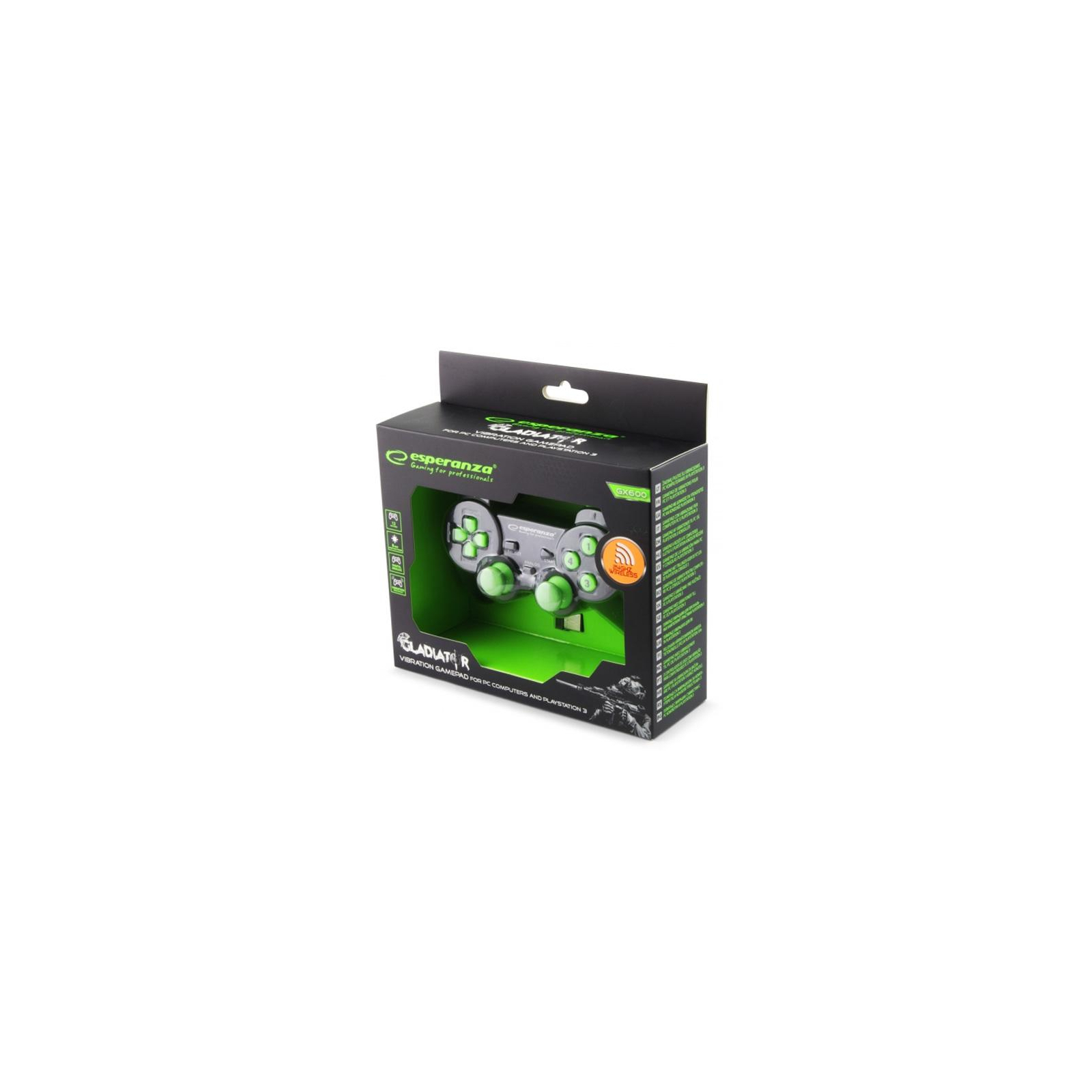 Геймпад Esperanza Gladiator PC/PS3 Black-Green (EGG108G) зображення 2