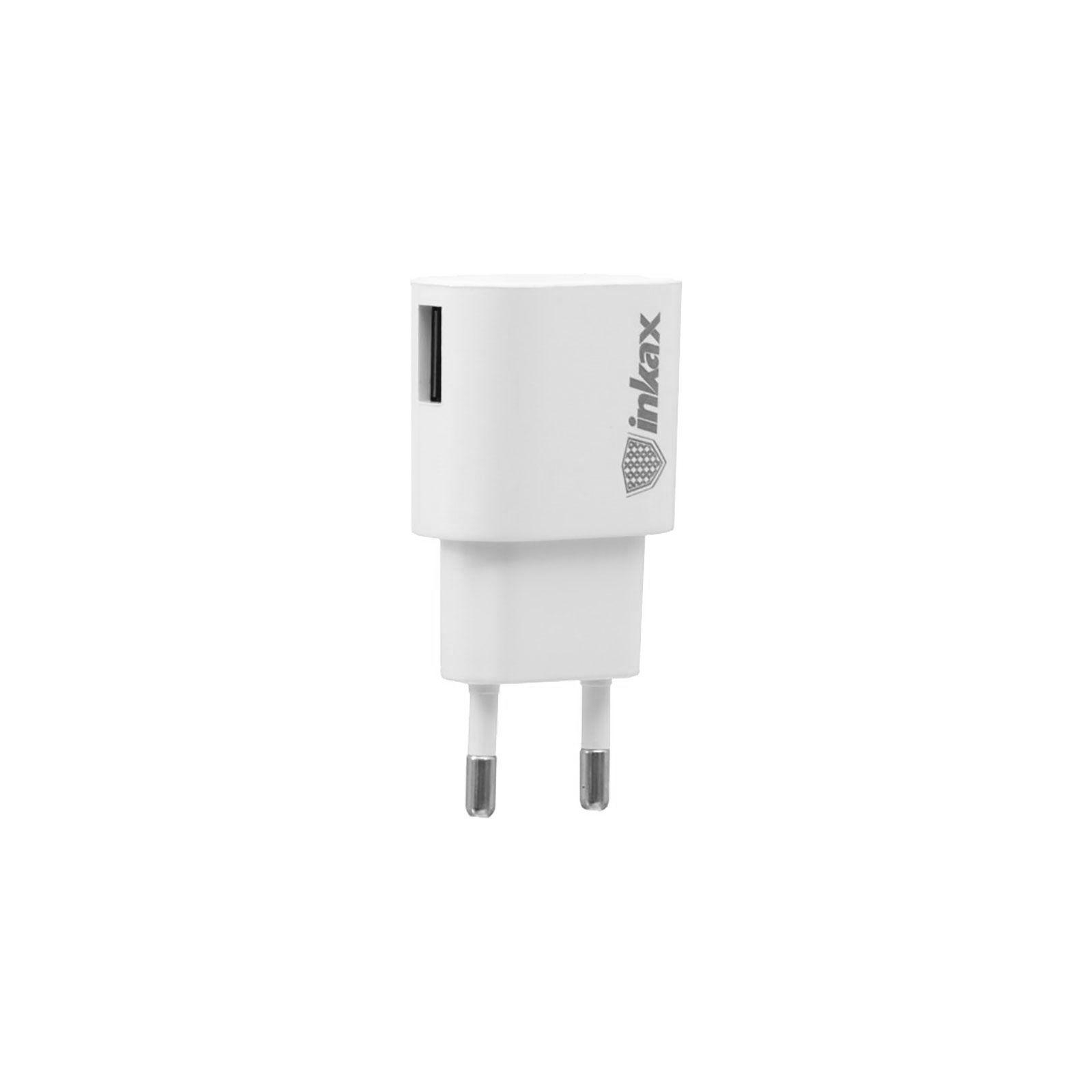 Зарядное устройство Inkax CD-08 + iPhone4 cable 1USB 1A White (F_72199)