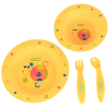 Набор детской посуды Baby Team 4 ед. желтый (6010 черепашка) изображение 3
