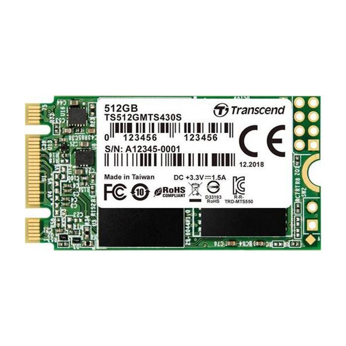 Накопитель SSD M.2 2242 1TB Transcend (TS1TMTS430S)