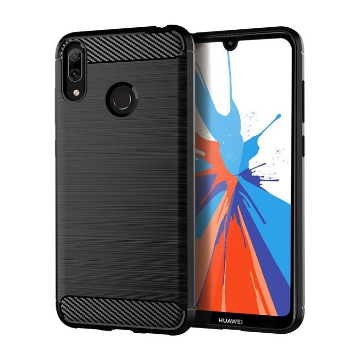 Чехол для мобильного телефона Laudtec для Huawei Y7 2019 Carbon Fiber (Black) (LT-HY72019B) изображение 2