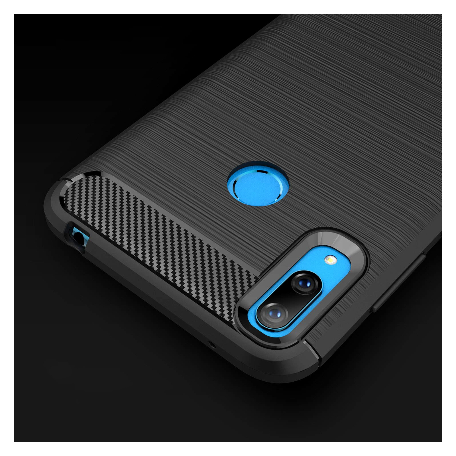 Чехол для мобильного телефона Laudtec для Huawei Y7 2019 Carbon Fiber (Black) (LT-HY72019B) изображение 8