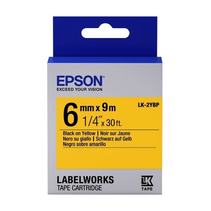 Лента для принтера этикеток Epson LK2YBP (C53S652002)