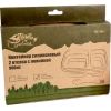 Набор туристической посуды Tramp 2 отсека силиконовый 900ml с ловилкой orange (TRC-090-orange) изображение 5