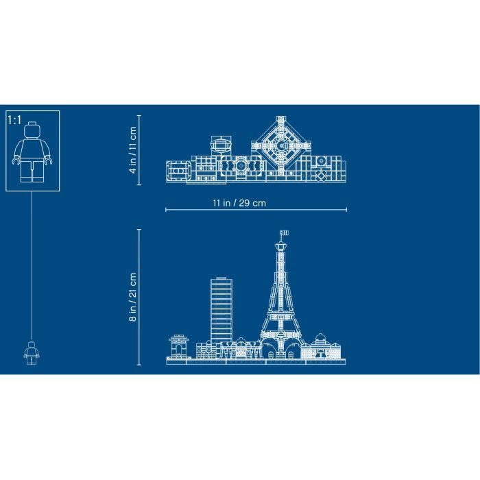 Конструктор LEGO Architecture Париж 649 деталей (21044) зображення 4