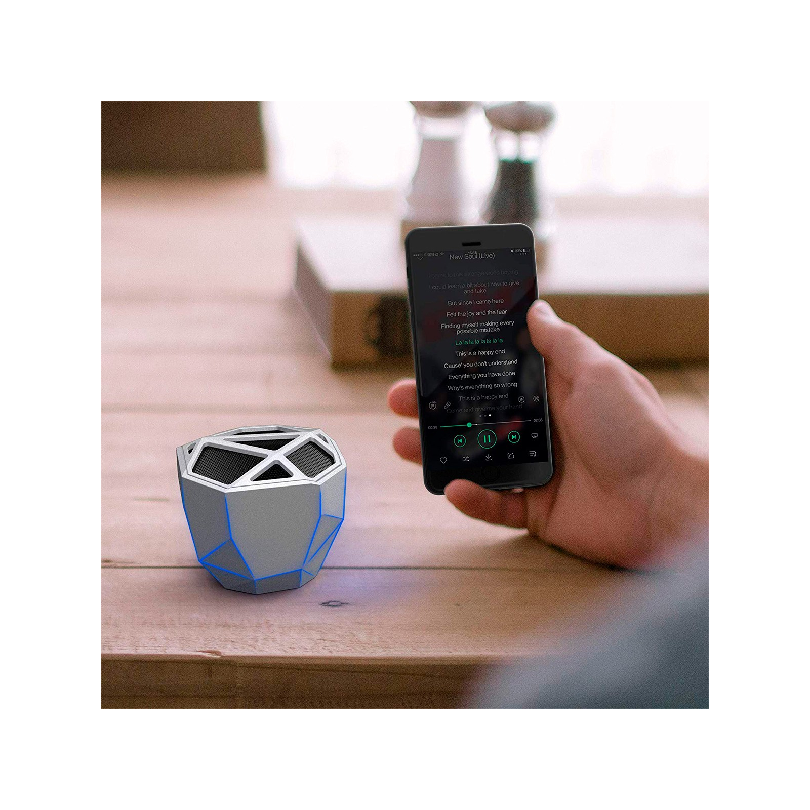 Інтерактивна іграшка Xoopar Акустична система Geo Speaker Black (XP81016.21WL) зображення 6