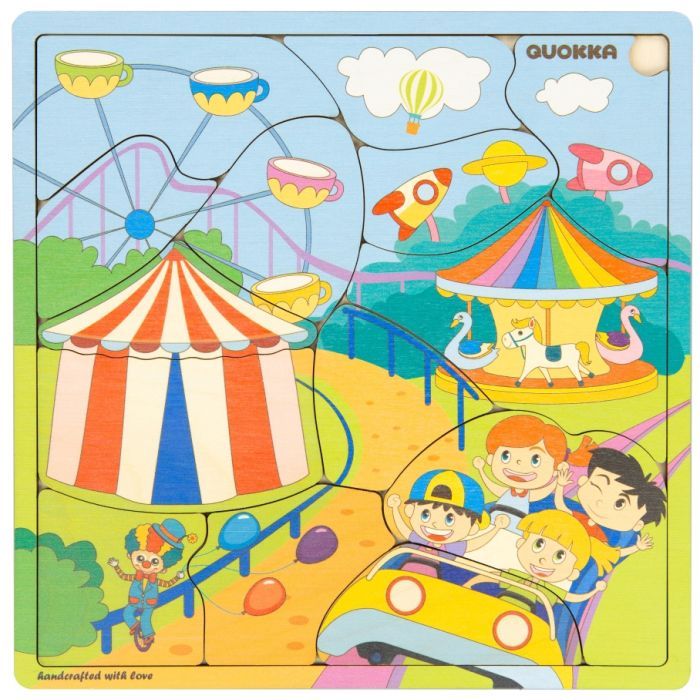 Развивающая игрушка Quokka Пазл-мозаика Парк развлечений (QUOKA018PM) изображение 2