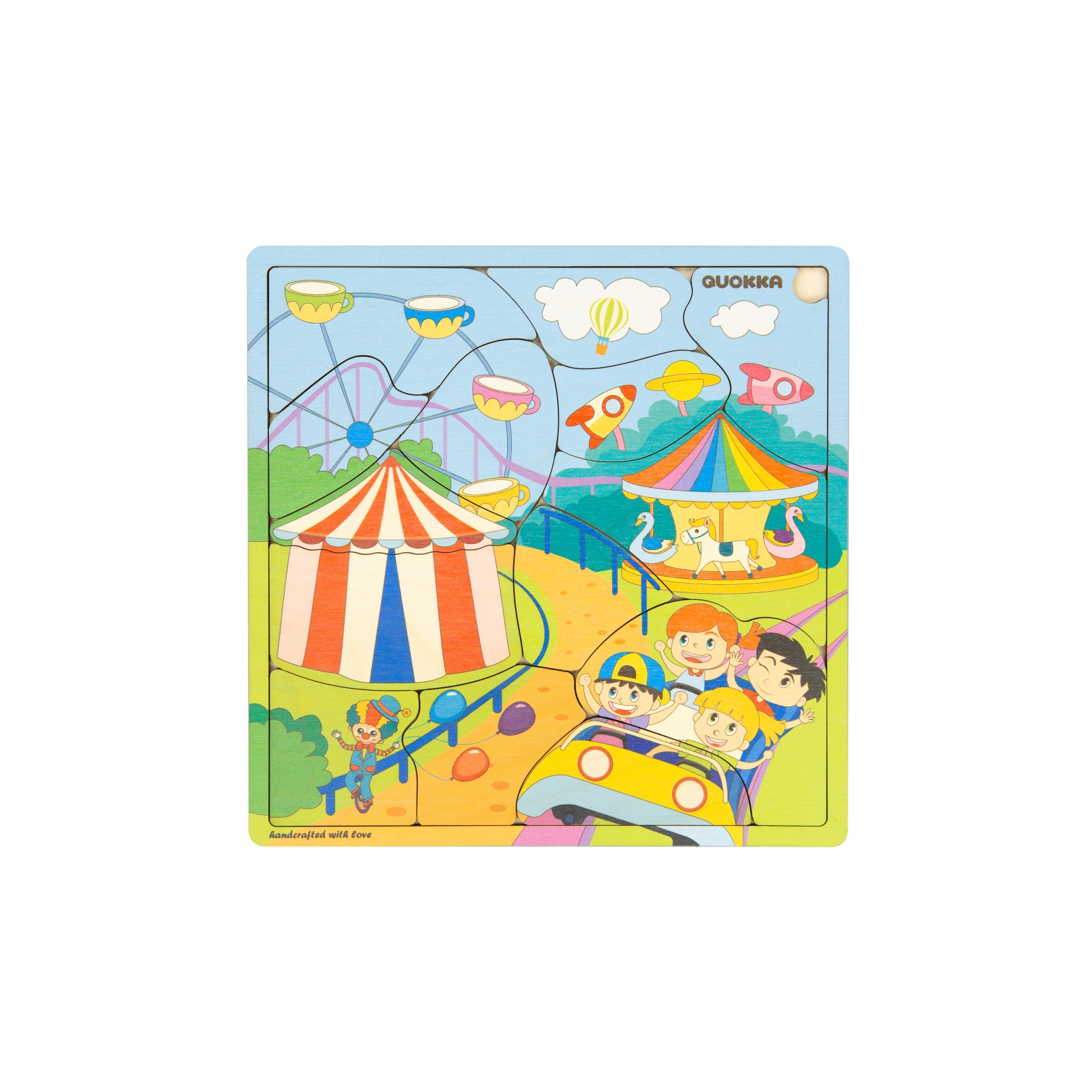 Развивающая игрушка Quokka Пазл-мозаика Парк развлечений (QUOKA018PM) изображение 2