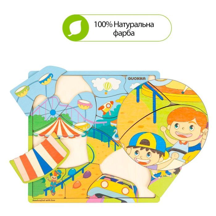 Развивающая игрушка Quokka Пазл-мозаика Парк развлечений (QUOKA018PM) изображение 4