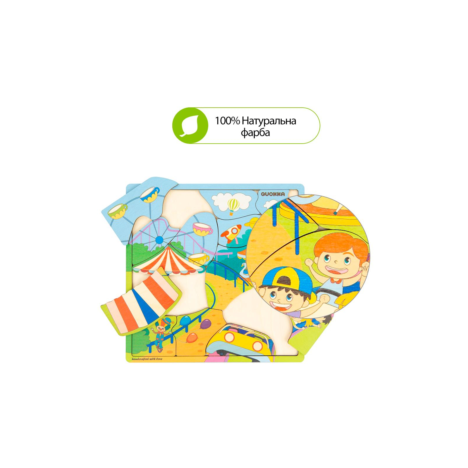 Развивающая игрушка Quokka Пазл-мозаика Парк развлечений (QUOKA018PM) изображение 4