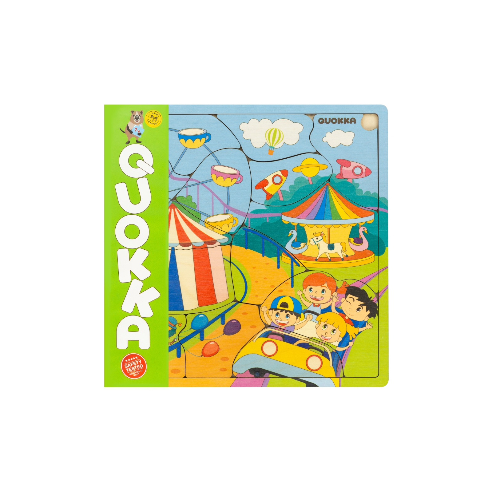 Развивающая игрушка Quokka Пазл-мозаика Парк развлечений (QUOKA018PM)