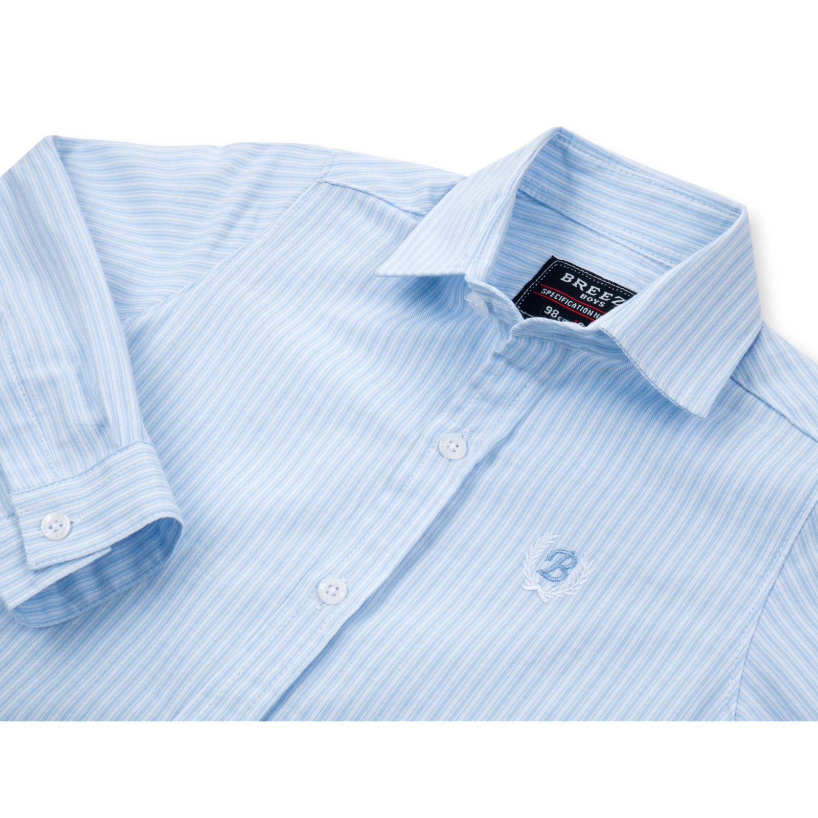 Рубашка Breeze в полосочку (G-364-122B-white) изображение 3