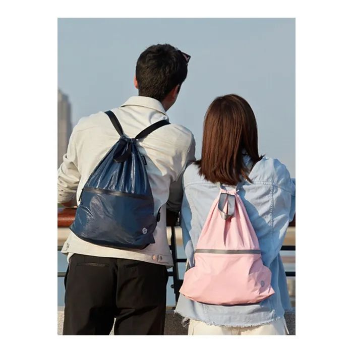 Рюкзак туристический Xiaomi RunMi 90 Points Lightweight Urban Drawstring Backpack Pink (6972125146175) изображение 4