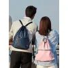 Рюкзак туристический Xiaomi RunMi 90 Points Lightweight Urban Drawstring Backpack Pink (6972125146175) изображение 4