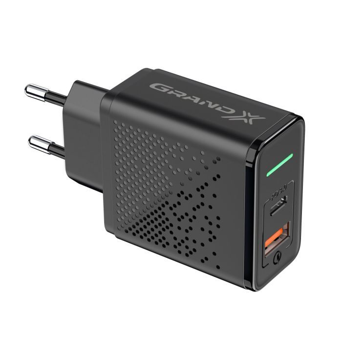 Зарядное устройство Grand-X Fast Сharge 6-в-1 PD 3.0, QС3.0, AFC,SCP,FCP,VOOC 1USB+1Type (CH-880) изображение 2