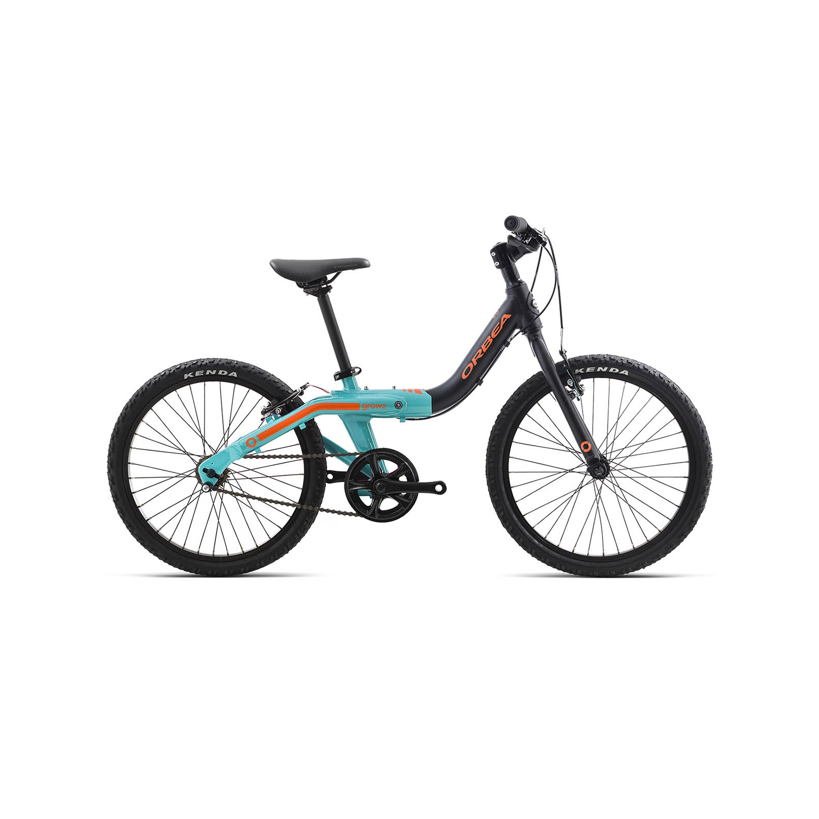 Детский велосипед Orbea Grow 2 1V 20" 2019 Black - Jade - Green (J00420K6)