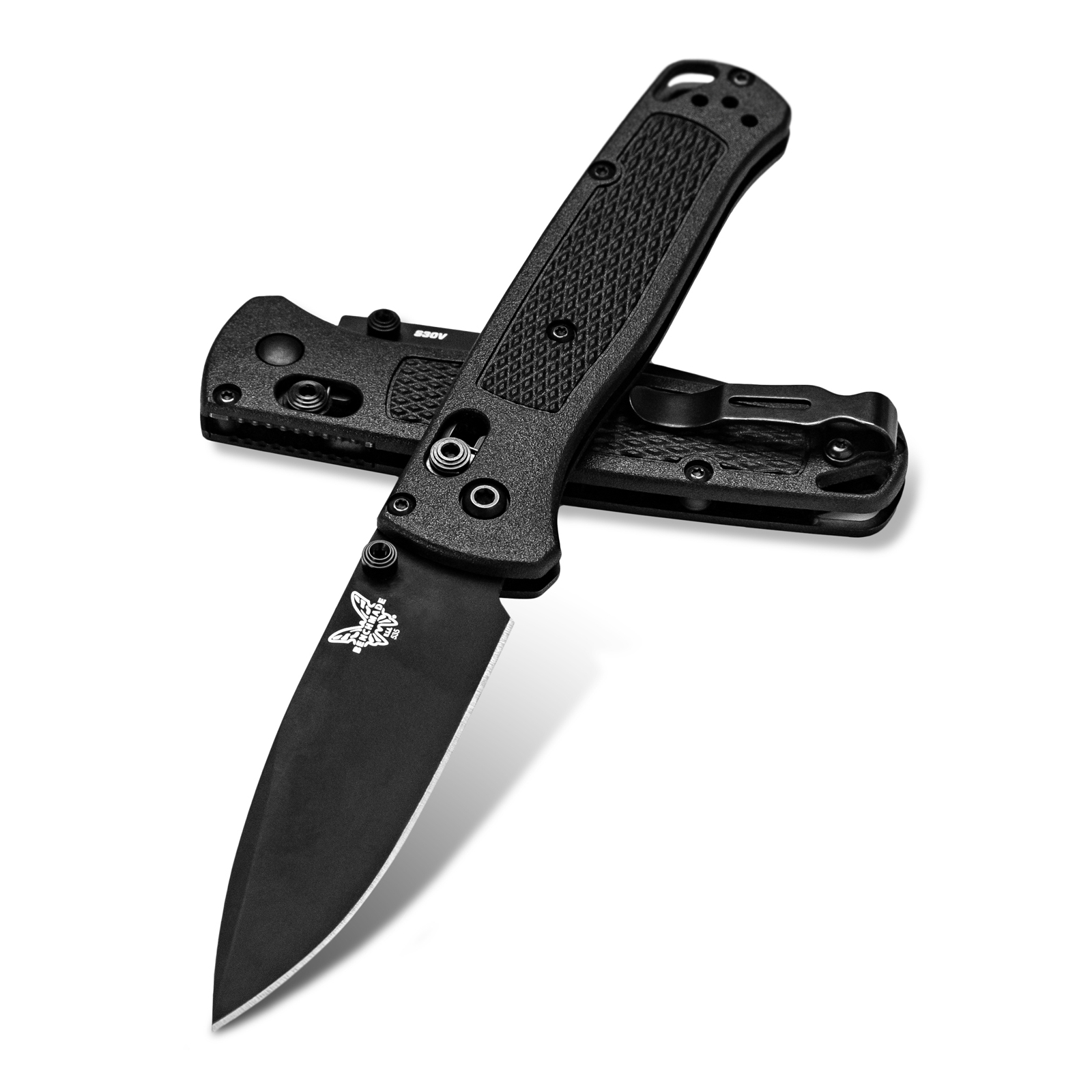 Нож Benchmade Bugout Black Blade, Black CF-Elite Handle (535BK-2) изображение 3