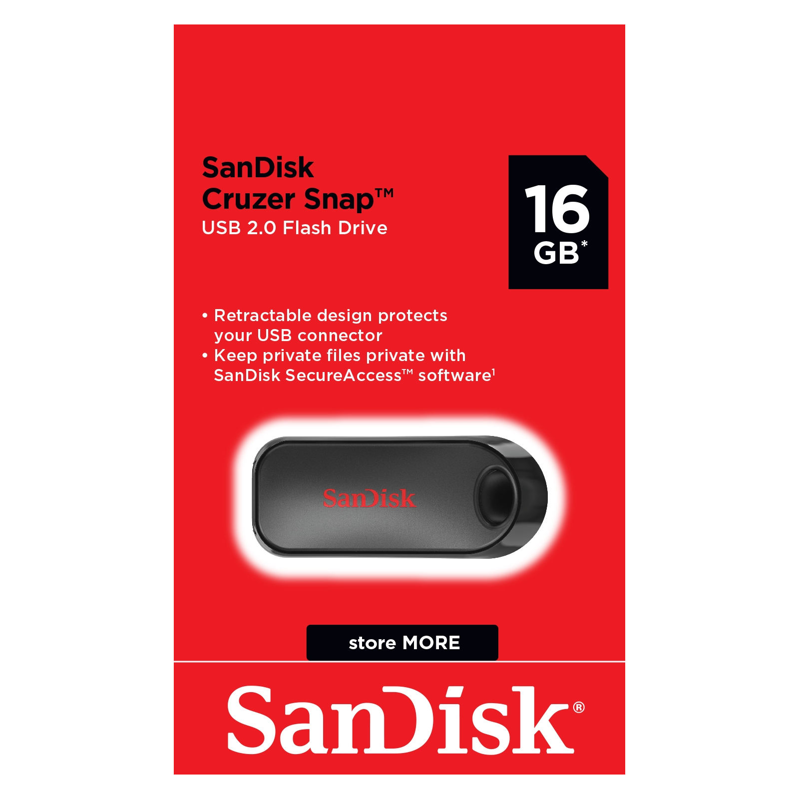 USB флеш накопитель SanDisk 16GB Cruzer Snap USB 2.0 (SDCZ62-016G-G35) изображение 6