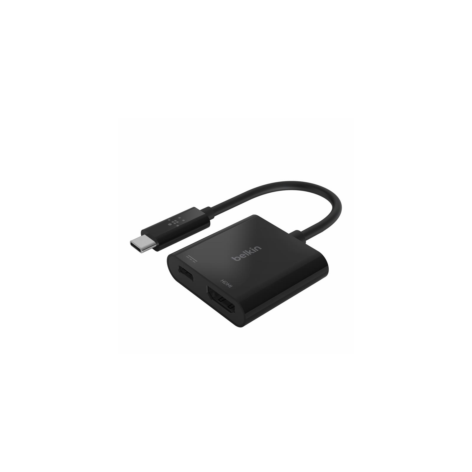 Переходник USB-C - HDMI 60W PD, black Belkin (AVC002BTBK)