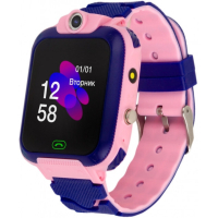 Смарт-годинник Atrix iQ2400 IPS Cam Flash Pink дитячий телефон-часы з трекером (iQ2400 Pink)