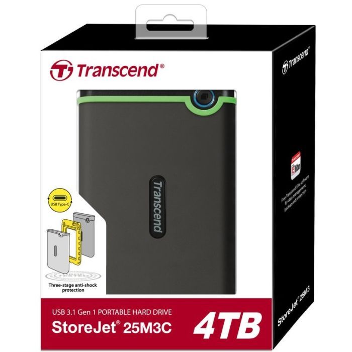 Внешний жесткий диск 2.5" 2TB Transcend (TS2TSJ25M3C) изображение 4